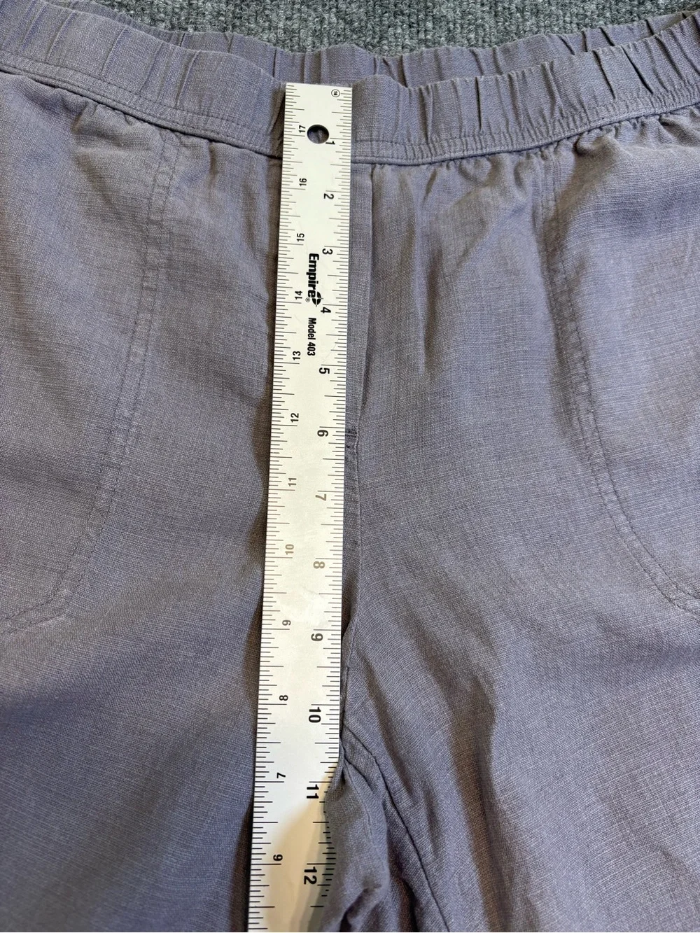 Pure Jill J Jill Linen Tencel Crop Wide Leg Pants Medium Petite Dusty Lavender